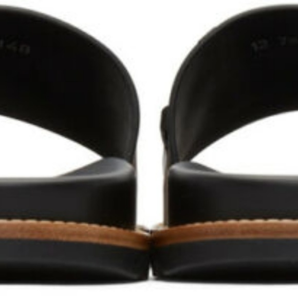 Mens Rubber Black Fendi Vocabulary Slides Sandals - Picture 4 of 5